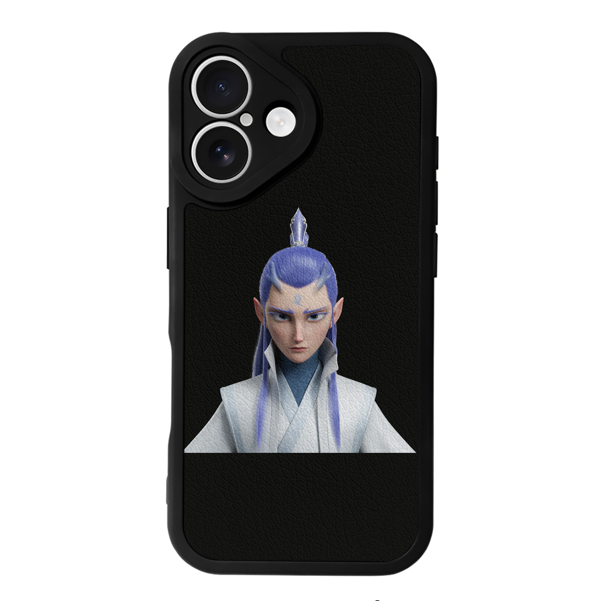 （画像用） Ne Zha 2 ナタ 魔童の大暴れ 【iPhone 16シリーズ対応】シリコンスマホケース（レザー調） 材質：シリコン